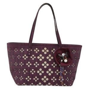 Fendi Zucca Handbag Purple